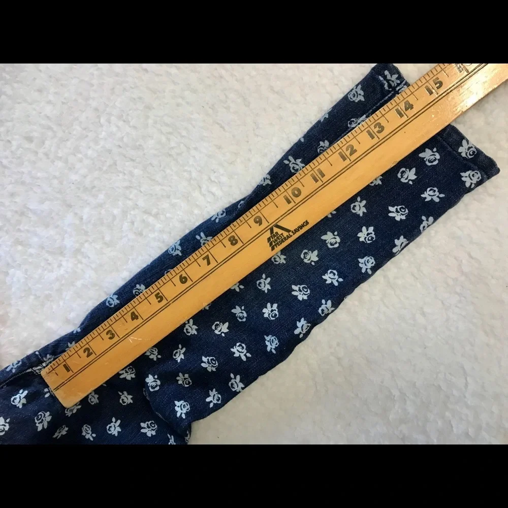 OshKosh B'Gosh Flower Print Jeans Denim Kids Pants Size 5 Girls‎ Child Kid
